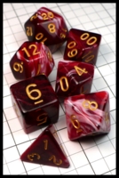 Dice : Dice - Dice Sets - Red abnd White Swirl with Gold Numerals - Temu Feb 2024